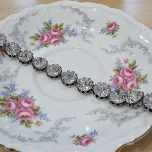 Stella & Dot Silver Crystal Bracelet